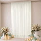 Sheer Backdrop Curtain Panel 10ft × 14ft Ivory – Wedding Arch Drape with Rod Pocket, Ceiling Draping