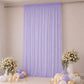 Sheer Backdrop Curtain Panel 10ft × 14ft Lavender Lilac – Wedding Arch Drape with Rod Pocket, Ceilin