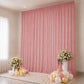 Sheer Backdrop Curtain Panel 10ft × 14ft Mauve Cinnamon Rose – Wedding Arch Drape with Rod Pocket, C