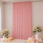 Sheer Backdrop Curtain Panel 10ft × 14ft Mauve Cinnamon Rose – Wedding Arch Drape with Rod Pocket, C