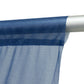 Sheer Backdrop Curtain Panel 10ft × 14ft Navy Blue – Wedding Arch Drape with Rod Pocket, Ceiling Dra