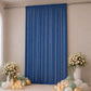 Sheer Backdrop Curtain Panel 10ft × 14ft Navy Blue – Wedding Arch Drape with Rod Pocket, Ceiling Dra