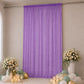 Sheer Backdrop Curtain Panel 10ft × 14ft Purple – Wedding Arch Drape with Rod Pocket, Ceiling Drapin