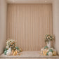 Sheer Backdrop Curtain Panel 10ft × 14ft Taupe – Wedding Arch Drape with Rod Pocket, Ceiling Draping
