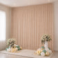 Sheer Backdrop Curtain Panel 10ft × 14ft Taupe – Wedding Arch Drape with Rod Pocket, Ceiling Draping