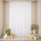 Sheer Backdrop Curtain Panel 10ft × 14ft White – Wedding Arch Drape with Rod Pocket, Ceiling Draping