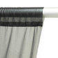 Sheer Ceiling Drape – 10ft x 32ft Black Extra Long Drapery Panel for Wedding Canopy, Backdrop & Rece