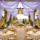 Sheer Ceiling Drape – 10ft x 32ft Lavender Lilac Extra Long Drapery Panel for Wedding Canopy, Backdr