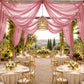 Sheer Ceiling Drape – 10ft x 32ft Mauve Cinnamon Rose Extra Long Drapery Panel for Wedding Canopy, B