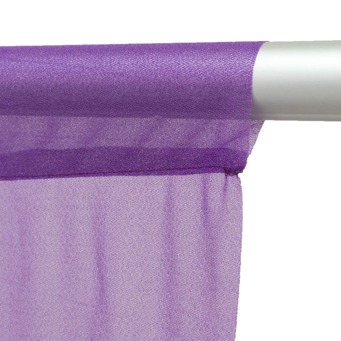 Sheer Ceiling Drape – 10ft x 32ft Purple Extra Long Drapery Panel for Wedding Canopy, Backdrop & Rec