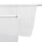 Sheer Ceiling Drape – 10ft x 32ft White Extra Long Drapery Panel for Wedding Canopy, Backdrop & Rece