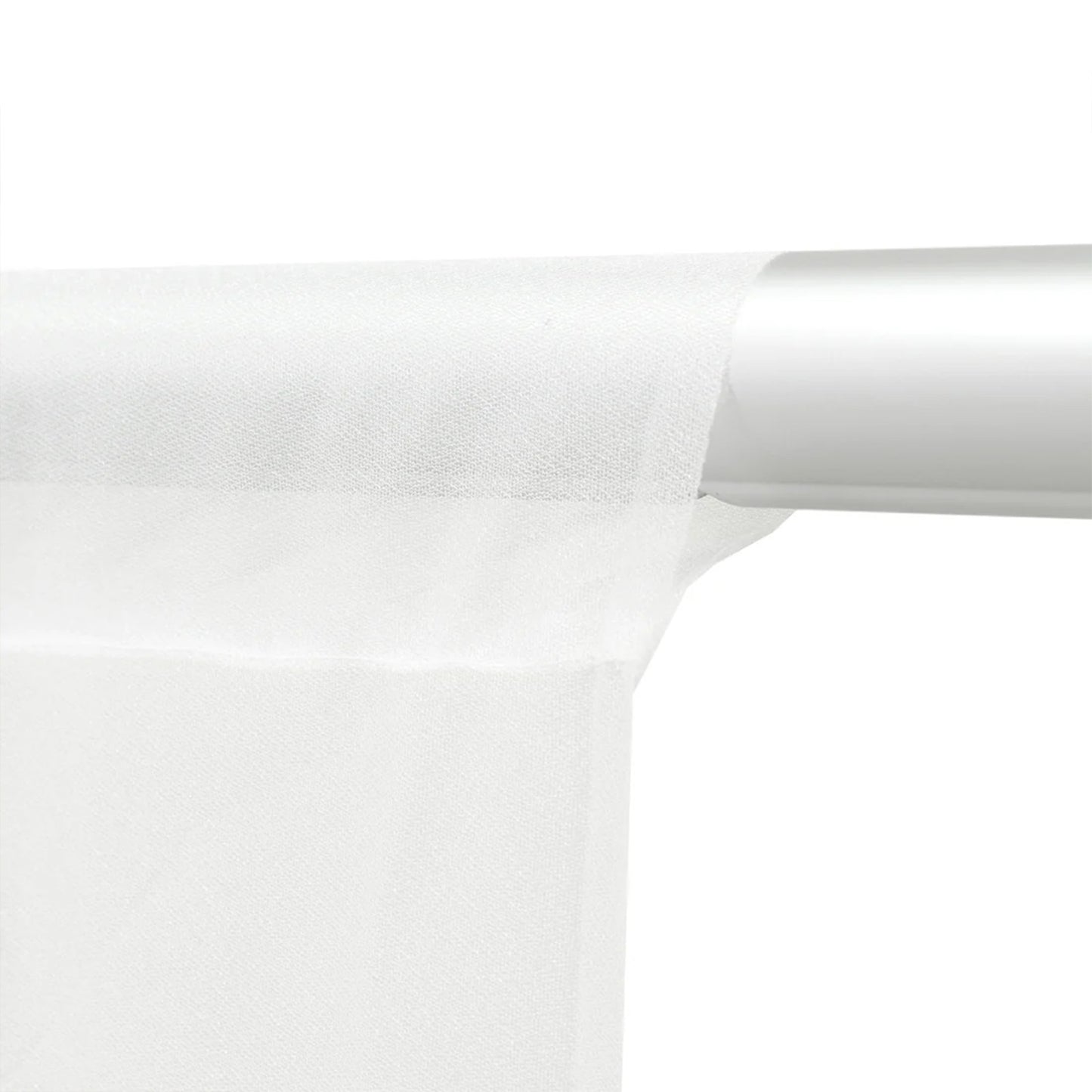 Sheer Ceiling Drape – 10ft x 32ft White Extra Long Drapery Panel for Wedding Canopy, Backdrop & Rece