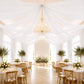 Sheer Ceiling Drape – 10ft x 32ft White Extra Long Drapery Panel for Wedding Canopy, Backdrop & Rece