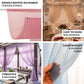 Lightweight sheer drapery fabric creating graceful folds and romantic event styling