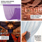 Sheer Ceiling Drape – 10ft x 32ft Gold Extra Long Drapery Panel for Wedding Canopy, Backdrop & Recep