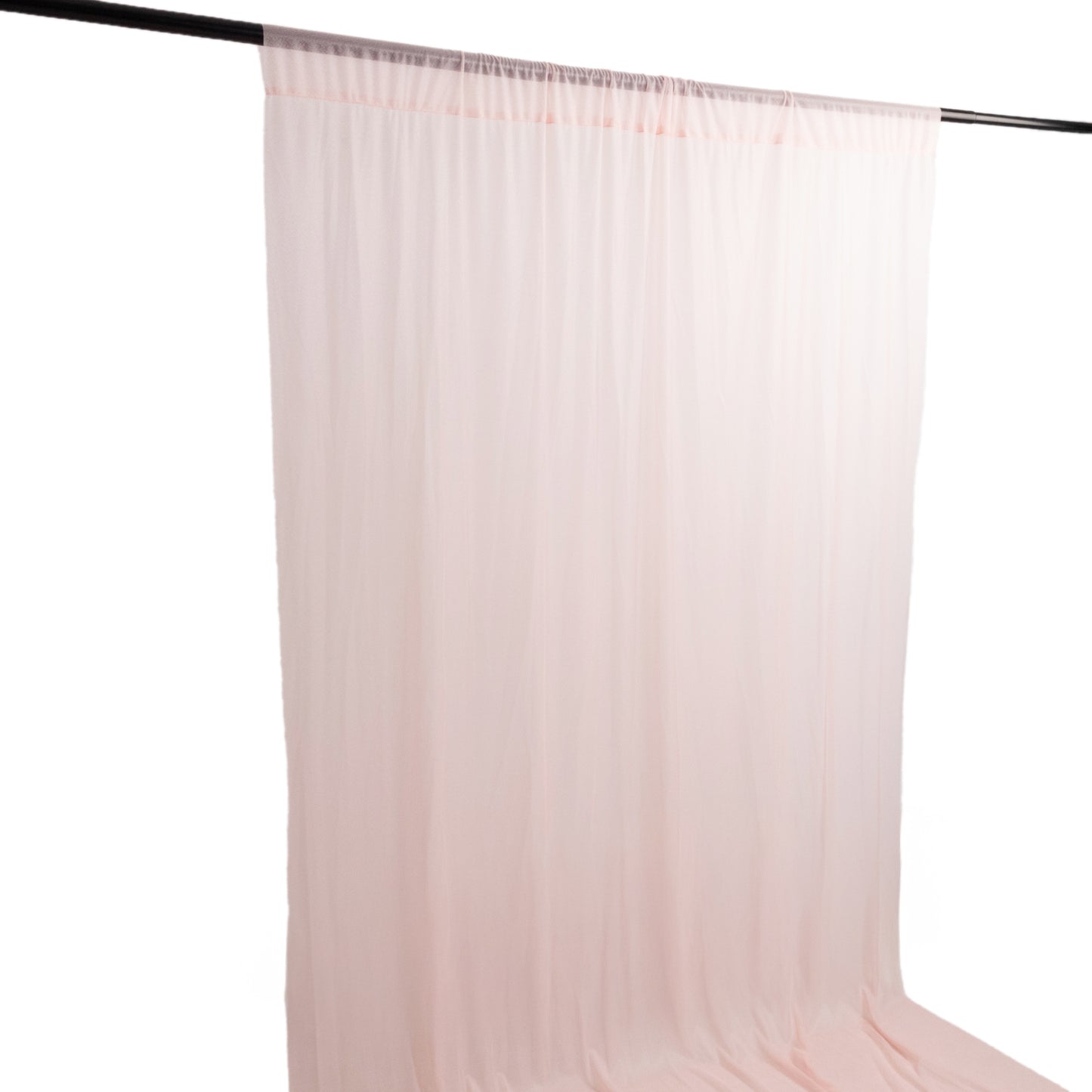 Blush Sheer Backdrop Drape – 5ft x 14ft Wedding Arch & Ceiling Decor Panel, Wrinkle Free with Soft Shimmer