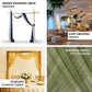 Sheer Backdrop Drape – 5ft x 14ft Wedding Arch & Ceiling Decor Panel, Wrinkle Free with Soft Shimmer