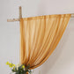 Gold Sheer Backdrop Drape – 5ft x 14ft Wedding Arch & Ceiling Decor Panel, Wrinkle Resistant with So