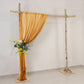 Gold Sheer Backdrop Drape – 5ft x 14ft Wedding Arch & Ceiling Decor Panel, Wrinkle Resistant with So