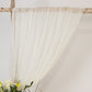 Ivory Sheer Backdrop Drape – 5ft x 14ft Wedding Arch & Ceiling Decor Panel, Wrinkle Free with Soft Shimmer