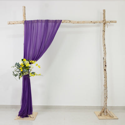 Purple Chiffon Backdrop for Wedding and Event Decor