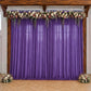 Purple Sheer Backdrop Drape – 5ft x 14ft Wedding Arch & Ceiling Decor Panel, Wrinkle Resistant with 