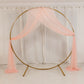 Pink sheer ceiling drape for wedding canopy and reception décor.