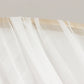 White sheer backdrop drape for wedding arch and ceiling decor.
