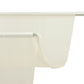 Beige sheer backdrop curtain panel for wedding arch drape.