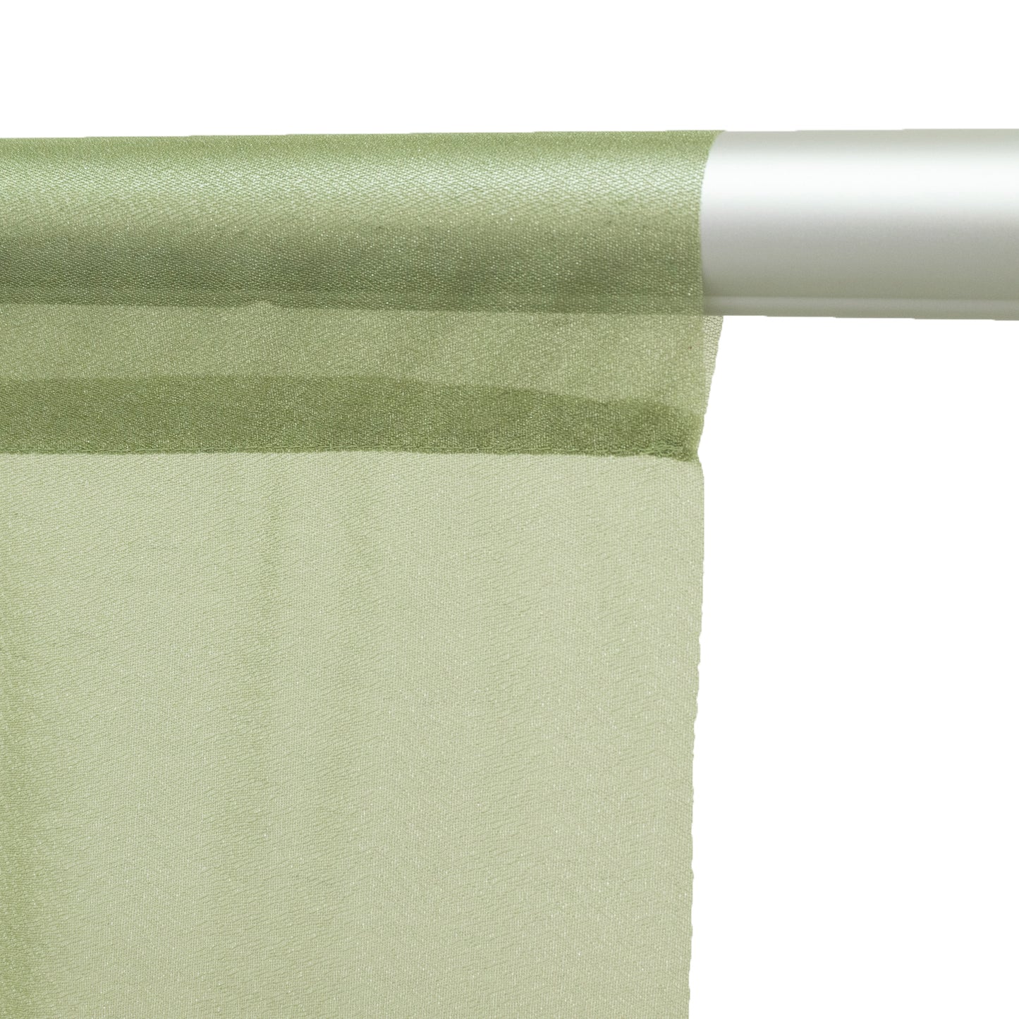 Sheer Backdrop Curtain Panel 5ft × 10ft Dusty Sage Green – Wedding Arch Drape with Rod Pocket