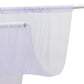 Sheer lavender lilac backdrop curtain panel for wedding decor.
