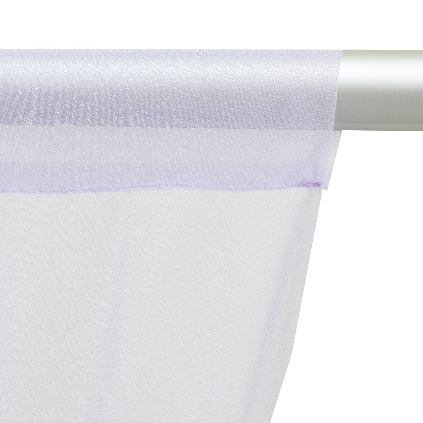 Lavender lilac sheer backdrop curtain panel for wedding arch drape.