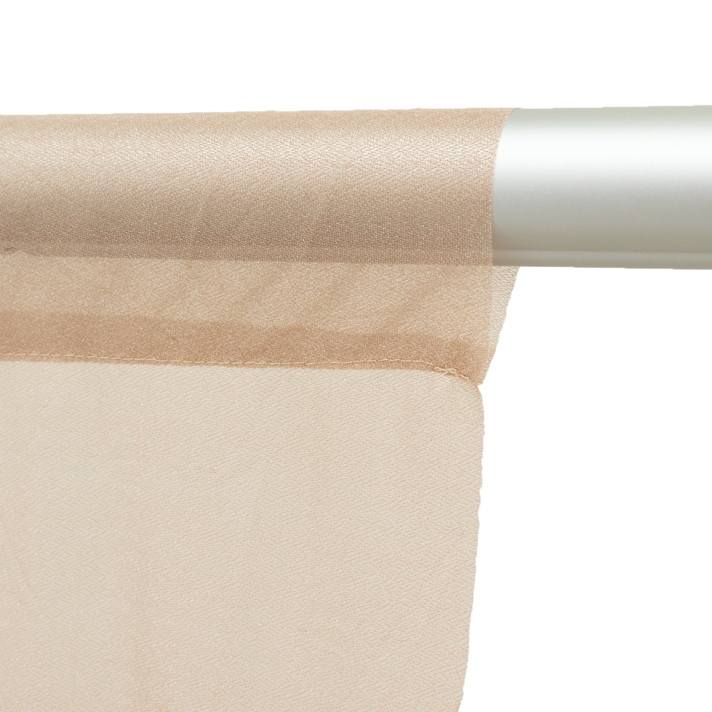 Sheer Backdrop Curtain Panel 5ft × 10ft Taupe  – Wedding Arch Drape with Rod Pocket