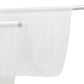 Sheer Backdrop Curtain Panel 5ft × 10ft White – Wedding Arch Drape with Rod Pocket