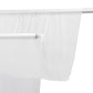 Sheer Backdrop Curtain Panel 5ft × 10ft White – Wedding Arch Drape with Rod Pocket