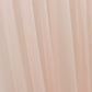 Blush sheer chiffon curtain drape for wedding arch and decor.