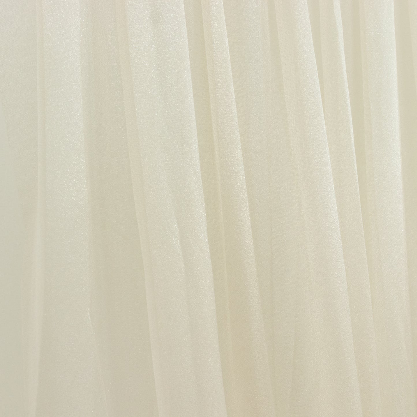 Beige sheer chiffon valance curtain drape for weddings.