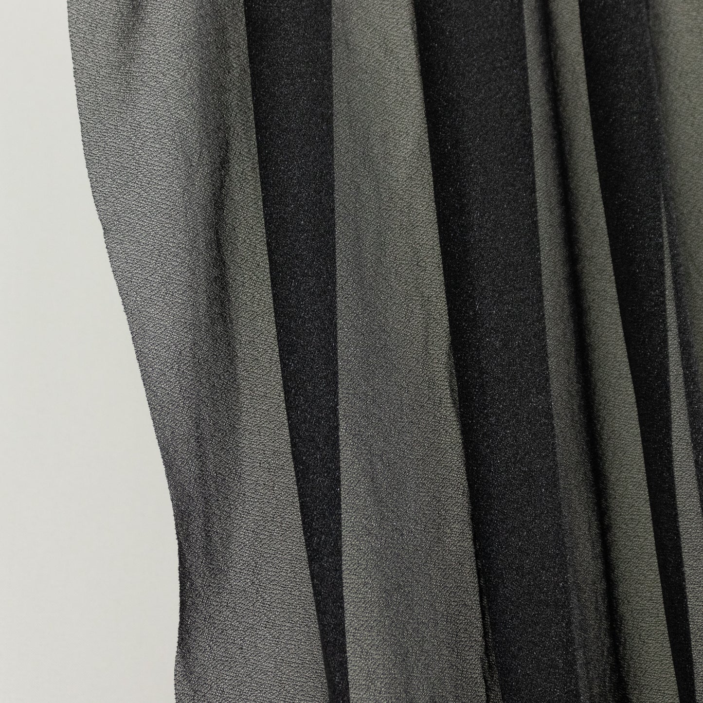 Black sheer chiffon valance curtain, perfect for wedding arch draping.