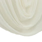 Ivory sheer chiffon valance curtain, perfect for wedding arch draping.