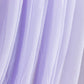 Lavender sheer chiffon valance curtain drape for wedding arch.