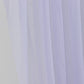 Lavender sheer chiffon valance curtain drape for wedding arch backdrop.