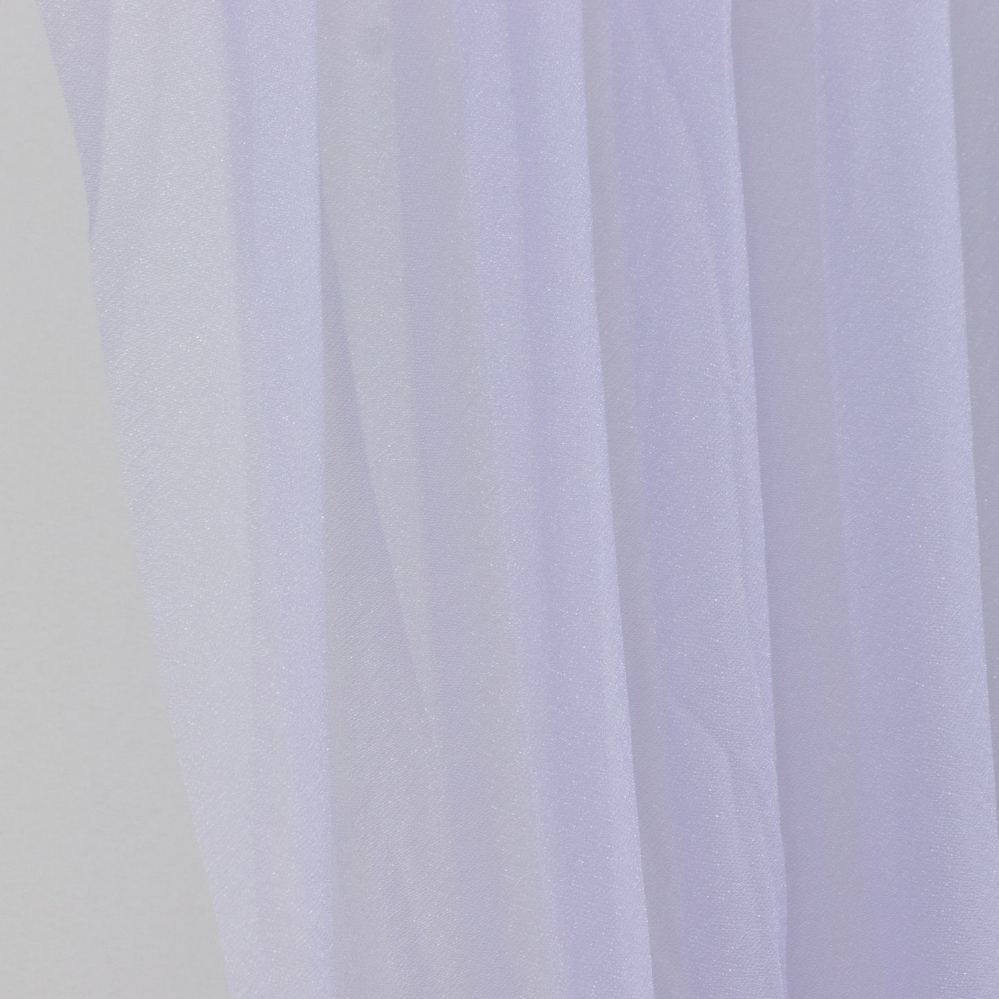 Lavender sheer chiffon valance curtain drape for wedding arch backdrop.