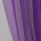 Purple sheer chiffon valance curtain, 4ft x 5ft, perfect for wedding arch décor.