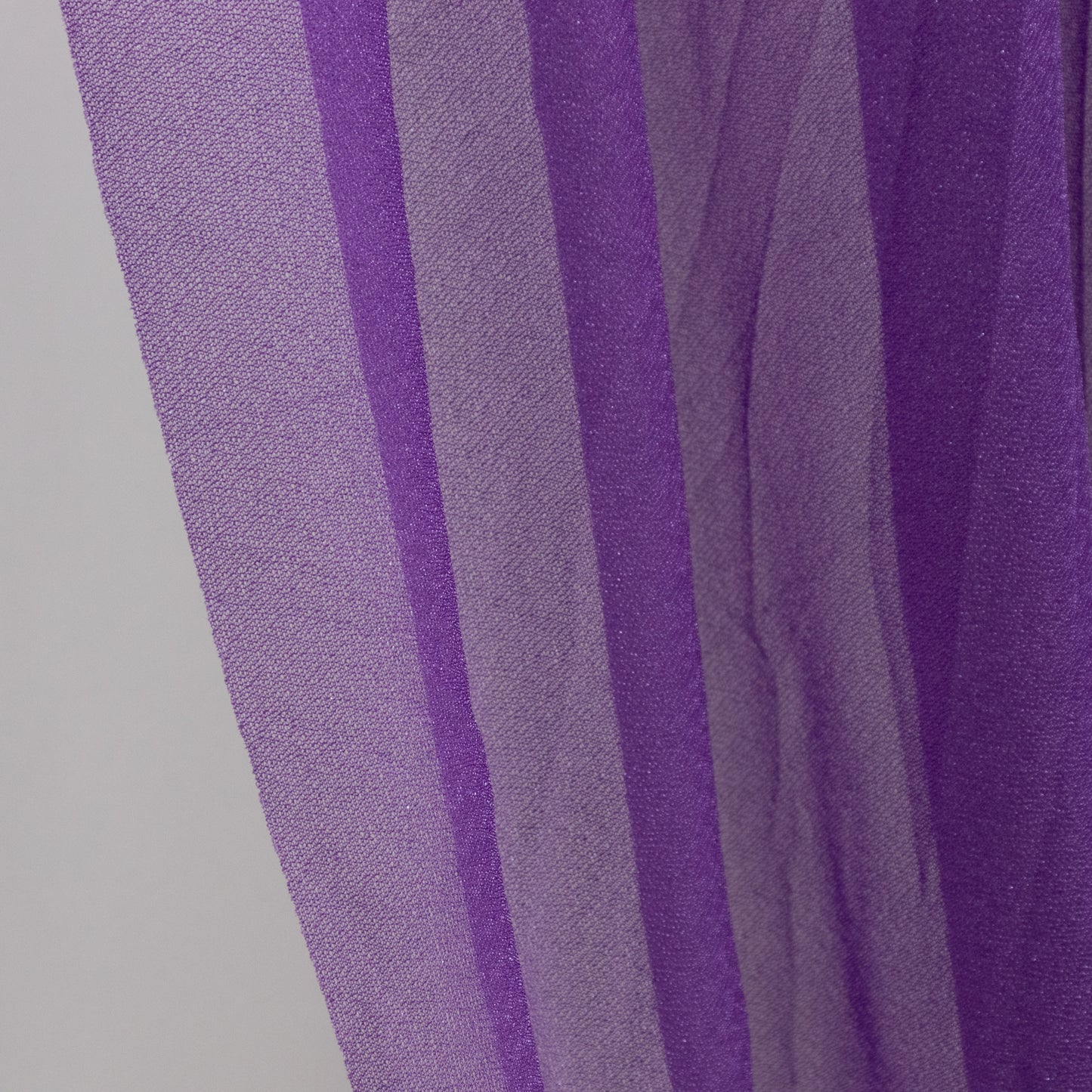 Purple sheer chiffon valance curtain, 4ft x 5ft, perfect for wedding arch décor.