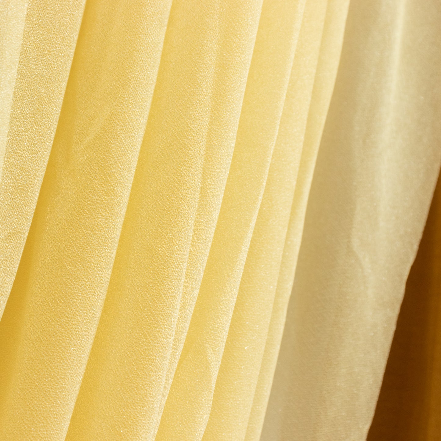 Champagne sheer chiffon valance curtain, elegant drape for wedding arch.