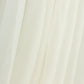 Ivory sheer chiffon valance curtain drape for wedding arch backdrop.
