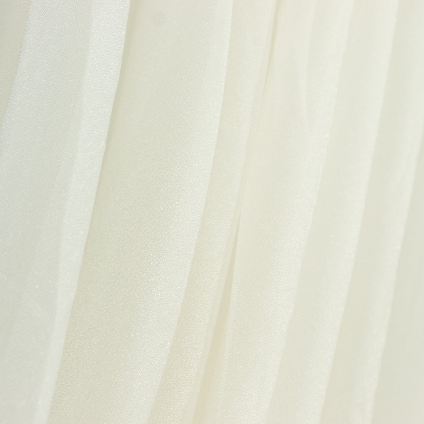 Ivory sheer chiffon valance curtain drape for wedding arch backdrop.