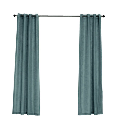 Elevate Your Space with Handmade Blue Faux Linen Curtains