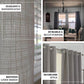 2 Pack | Handmade White Faux Linen Curtains 52"x64", Curtain Panels With Chrome Grommets