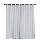2 Pack | Handmade Silver Faux Linen Curtains 52"x84", Curtain Panels With Chrome Grommets